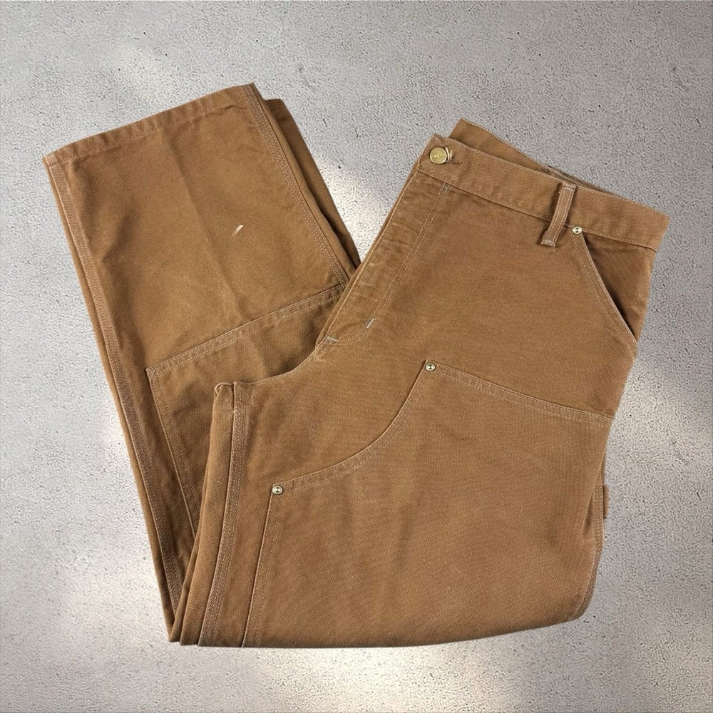 Vintage 90s Carhartt Double Knee Pants 40x30 B01 62W Union Made USA